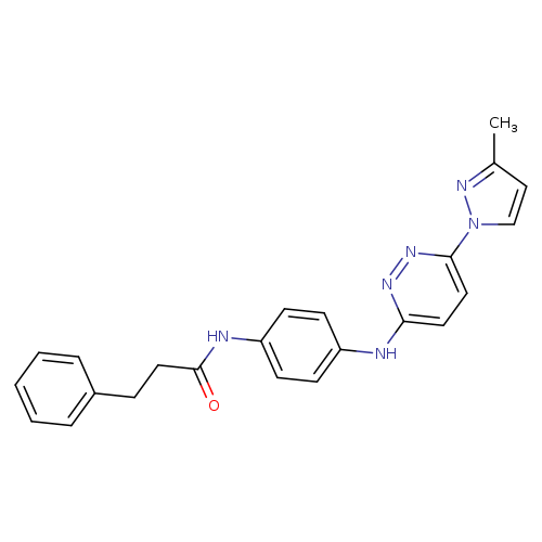 N-(4-{[6-(3-methyl-1H-pyrazol-1-yl)pyridazin-3-yl]amino}phenyl)-3-phenylpropanamide