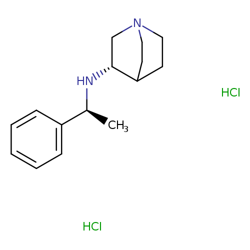 (+)-N-(1(S)-Phenylethyl)-1-azabicyclo[2.2.2]octan-3(R)-amine hydrochloride