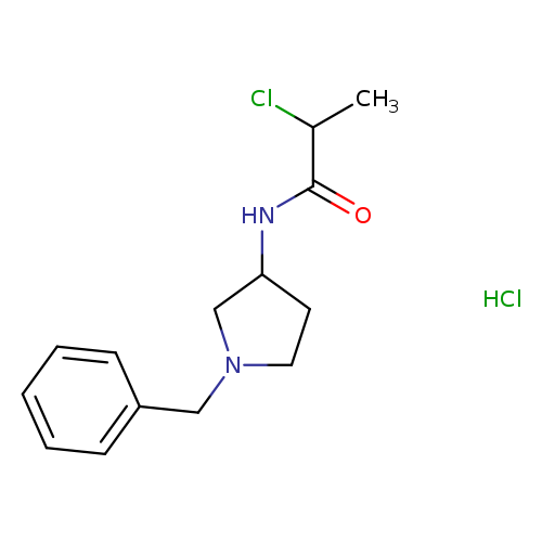 N-(1-benzylpyrrolidin-3-yl)-2-chloropropanamide hydrochloride