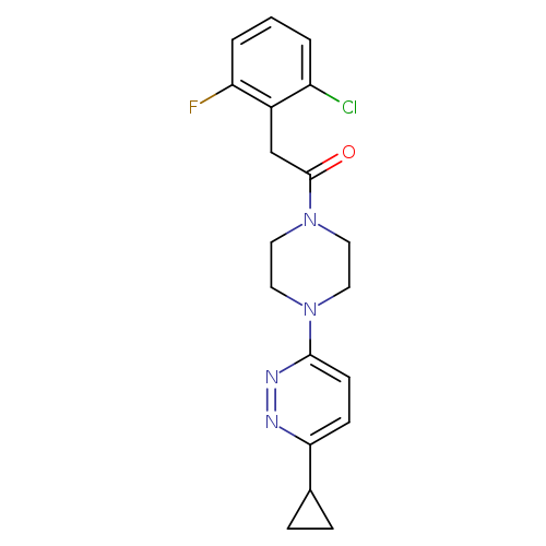 2-(2-chloro-6-fluorophenyl)-1-[4-(6-cyclopropylpyridazin-3-yl)piperazin-1-yl]ethan-1-one