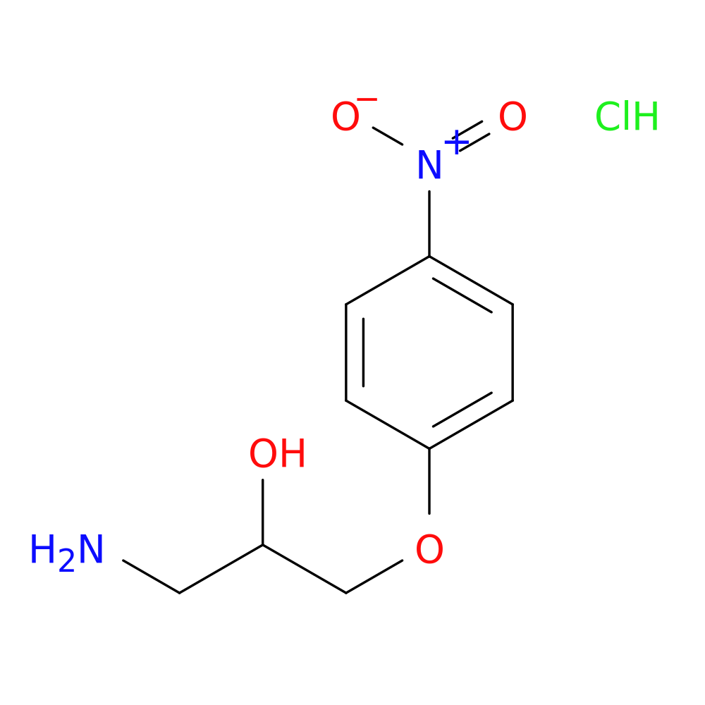 1-amino-3-(4-nitrophenoxy)propan-2-ol hydrochloride