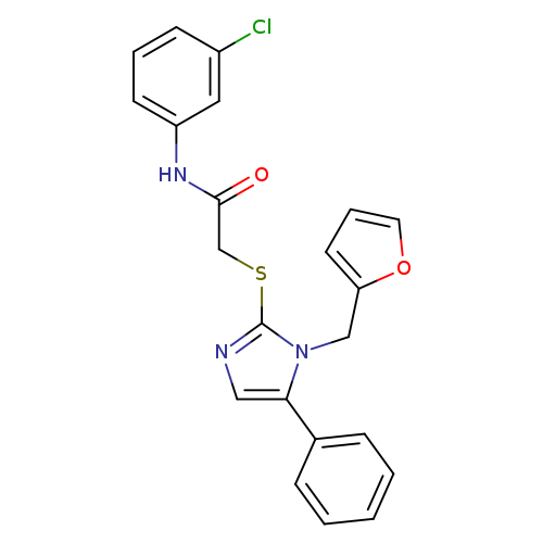 N-(3-chlorophenyl)-2-({1-[(furan-2-yl)methyl]-5-phenyl-1H-imidazol-2-yl}sulfanyl)acetamide