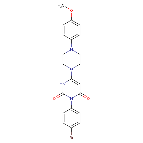 3-(4-bromophenyl)-6-[4-(4-methoxyphenyl)piperazin-1-yl]-1,2,3,4-tetrahydropyrimidine-2,4-dione
