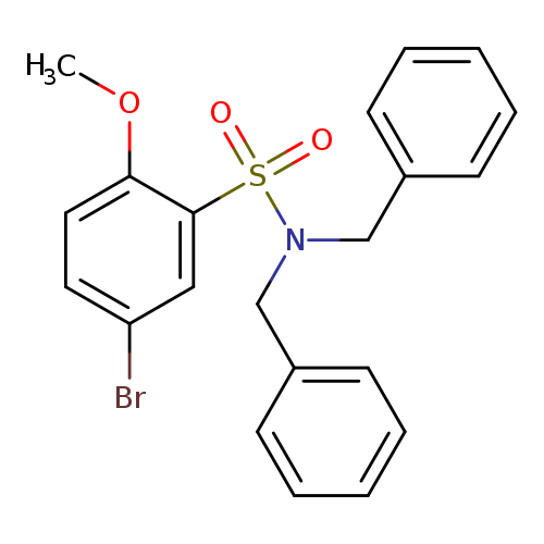 N,N-dibenzyl-5-bromo-2-methoxybenzene-1-sulfonamide