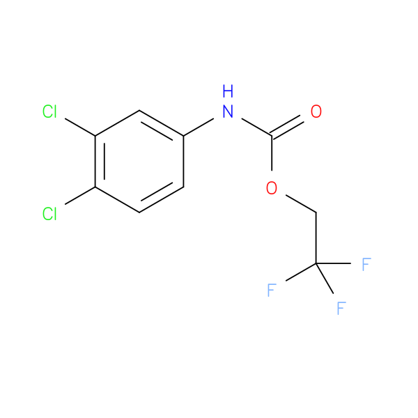 2,2,2-Trifluoroethyl 3,4-dichlorophenylcarbamate
