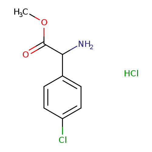 1-(4-CHLOROPHENYL)-2-METHOXY-2-OXO-1-ETHANAMINIUM CHLORIDE