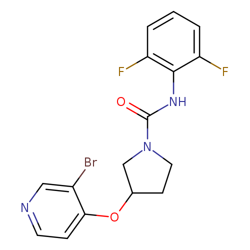 3-[(3-bromopyridin-4-yl)oxy]-N-(2,6-difluorophenyl)pyrrolidine-1-carboxamide
