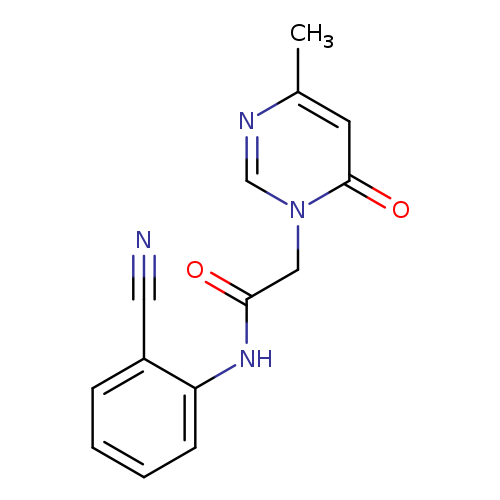 N-(2-cyanophenyl)-2-(4-methyl-6-oxo-1,6-dihydropyrimidin-1-yl)acetamide