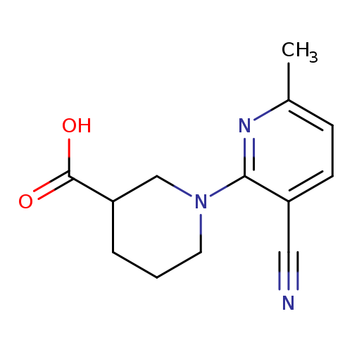 1-(3-cyano-6-methylpyridin-2-yl)piperidine-3-carboxylic acid