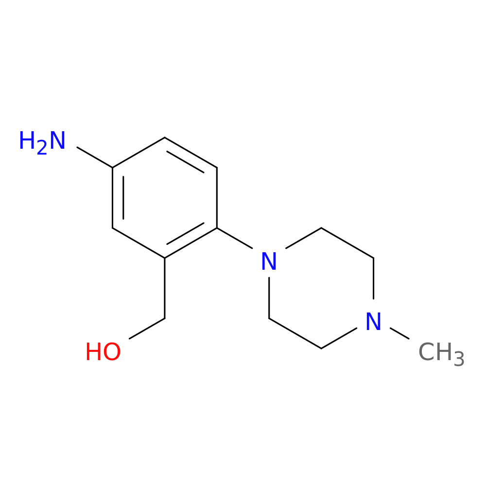 Benzenemethanol, 5-amino-2-(4-methyl-1-piperazinyl)-