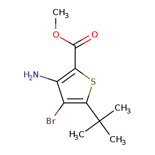 methyl 3-amino-4-bromo-5-tert-butylthiophene-2-carboxylate