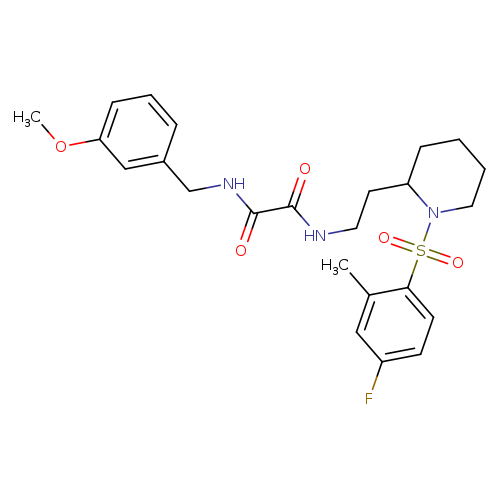 N-{2-[1-(4-fluoro-2-methylbenzenesulfonyl)piperidin-2-yl]ethyl}-N'-[(3-methoxyphenyl)methyl]ethanediamide