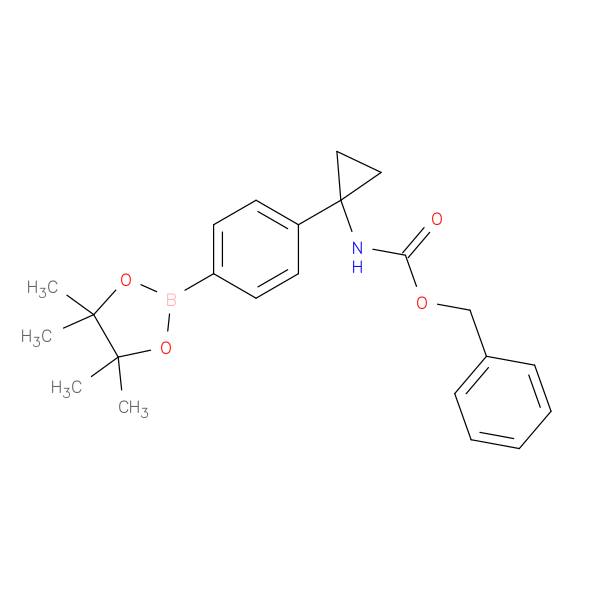 Carbamic acid, N-[1-[4-(4,4,5,5-tetramethyl-1,3,2-dioxaborolan-2-yl)phenyl]cyclopropyl]-, phenylmethyl ester