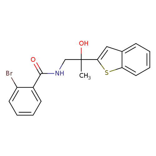N-[2-(1-benzothiophen-2-yl)-2-hydroxypropyl]-2-bromobenzamide