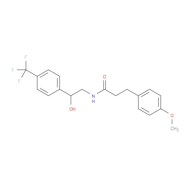 N-{2-hydroxy-2-[4-(trifluoromethyl)phenyl]ethyl}-3-(4-methoxyphenyl)propanamide