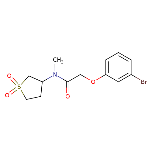 2-(3-bromophenoxy)-N-(1,1-dioxo-1lambda6-thiolan-3-yl)-N-methylacetamide