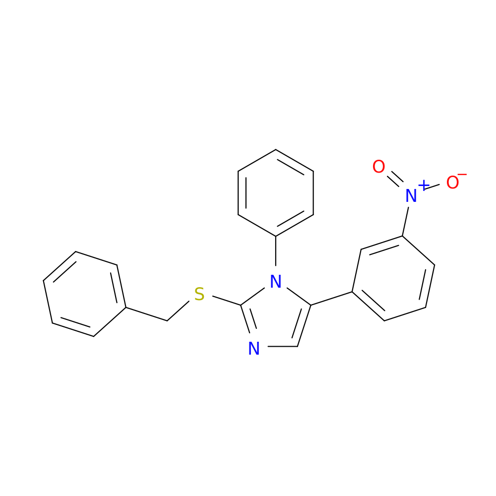 2-(benzylsulfanyl)-5-(3-nitrophenyl)-1-phenyl-1H-imidazole