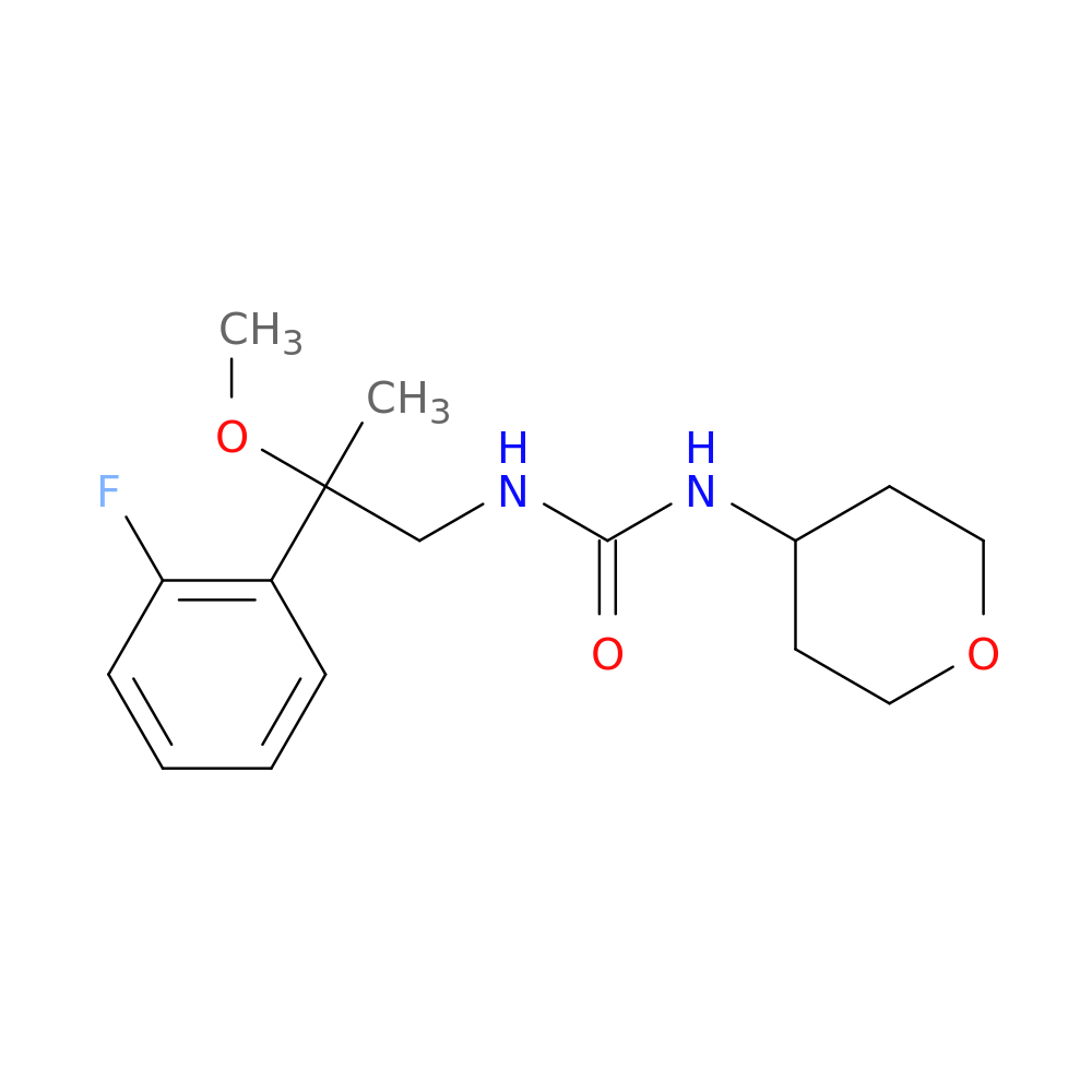 3-[2-(2-fluorophenyl)-2-methoxypropyl]-1-(oxan-4-yl)urea