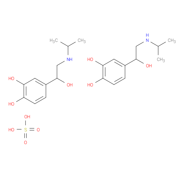 1,2-Benzenediol, 4-[1-hydroxy-2-[(1-methylethyl)amino]ethyl]-, sulfate (2:1)