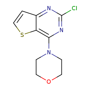 Thieno[3,2-d]pyrimidine, 2-chloro-4-(4-morpholinyl)-