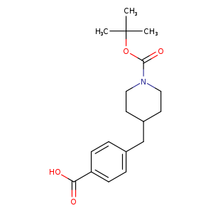 1-Piperidinecarboxylic acid, 4-[(4-carboxyphenyl)methyl]-, 1-(1,1-dimethylethyl) ester