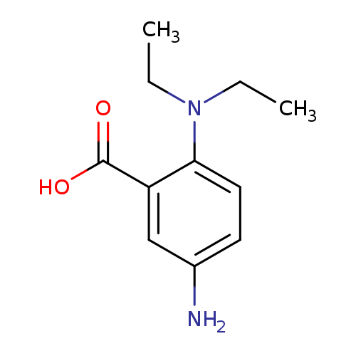 Benzoic acid, 5-amino-2-(diethylamino)- (9CI)