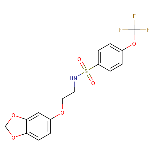 N-[2-(2H-1,3-benzodioxol-5-yloxy)ethyl]-4-(trifluoromethoxy)benzene-1-sulfonamide