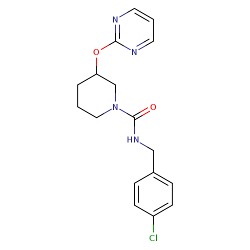 N-[(4-chlorophenyl)methyl]-3-(pyrimidin-2-yloxy)piperidine-1-carboxamide