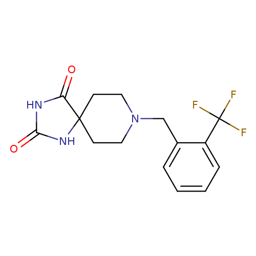 8-{[2-(trifluoromethyl)phenyl]methyl}-1,3,8-triazaspiro[4.5]decane-2,4-dione