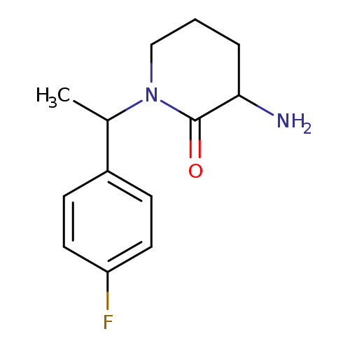 3-amino-1-[1-(4-fluorophenyl)ethyl]piperidin-2-one
