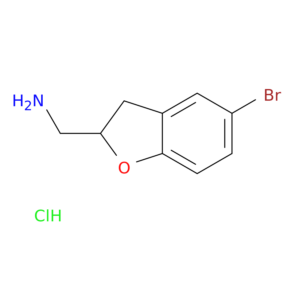 (5-bromo-2,3-dihydro-1-benzofuran-2-yl)methanamine hydrochloride