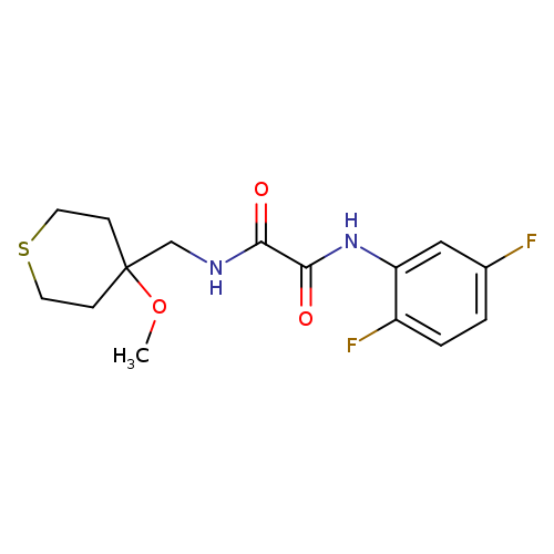 N-(2,5-difluorophenyl)-N'-[(4-methoxythian-4-yl)methyl]ethanediamide