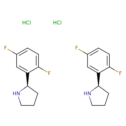 Pyrrolidine, 2-(2,5-difluorophenyl)-, hydrochloride (1:1), (2R)-