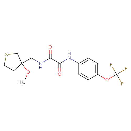 N-[(3-methoxythiolan-3-yl)methyl]-N'-[4-(trifluoromethoxy)phenyl]ethanediamide