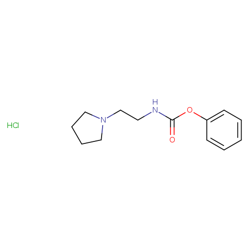 phenyl N-[2-(pyrrolidin-1-yl)ethyl]carbamate hydrochloride