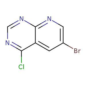 Pyrido[2,​3-​d]​pyrimidine, 6-​bromo-​4-​chloro-