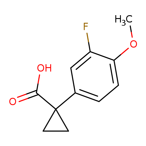 1-(3-fluoro-4-methoxyphenyl)cyclopropane-1-carboxylic acid