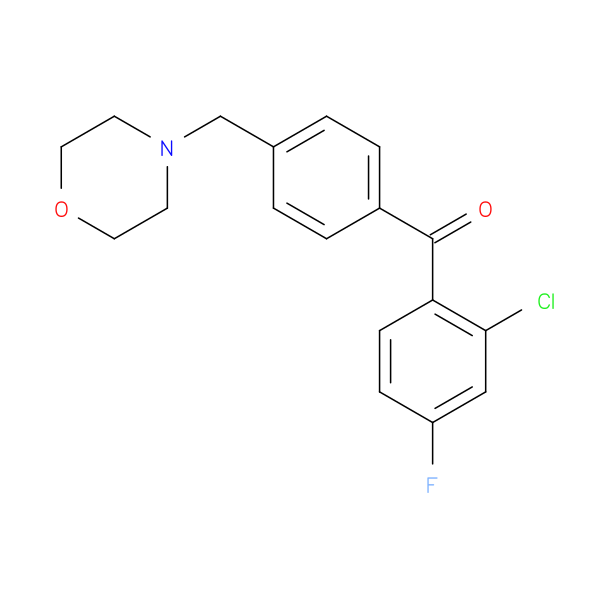 2-Chloro-4-fluoro-4'-morpholinomethyl benzophenone