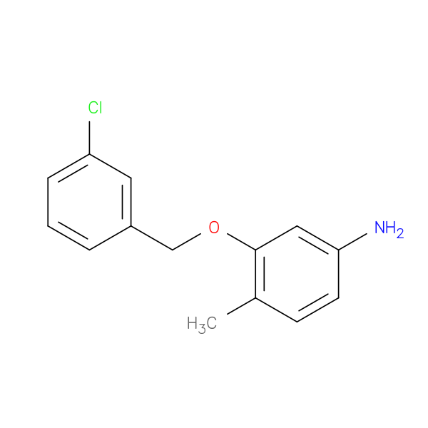 3-[(3-chlorophenyl)methoxy]-4-methylaniline