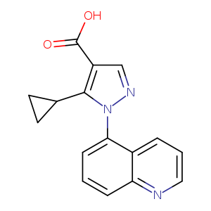5-cyclopropyl-1-(5-quinolyl)pyrazole-4-carboxylic acid