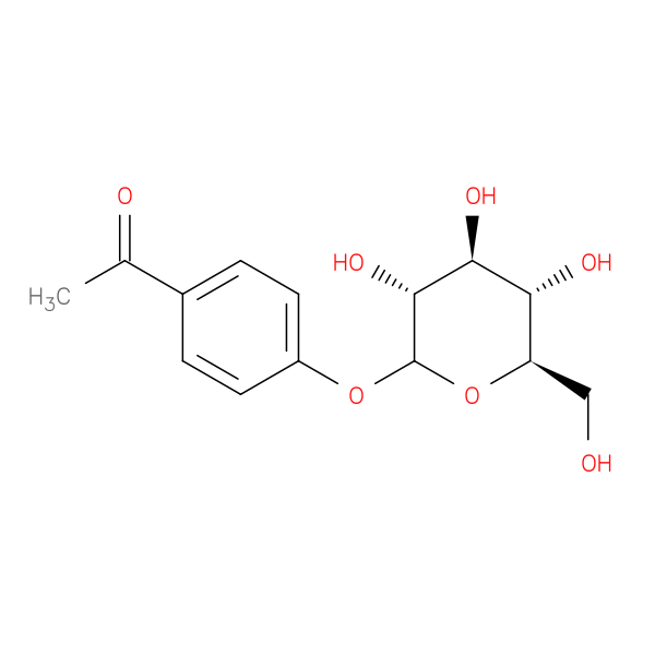 1-(4-(((3R,4S,5S,6R)-3,4,5-Trihydroxy-6-(hydroxymethyl)tetrahydro-2H-pyran-2-yl)oxy)phenyl)ethan-1-one