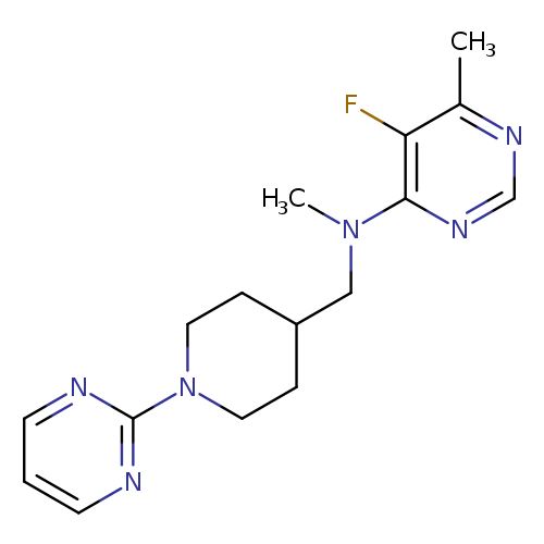 5-fluoro-N,6-dimethyl-N-{[1-(pyrimidin-2-yl)piperidin-4-yl]methyl}pyrimidin-4-amine