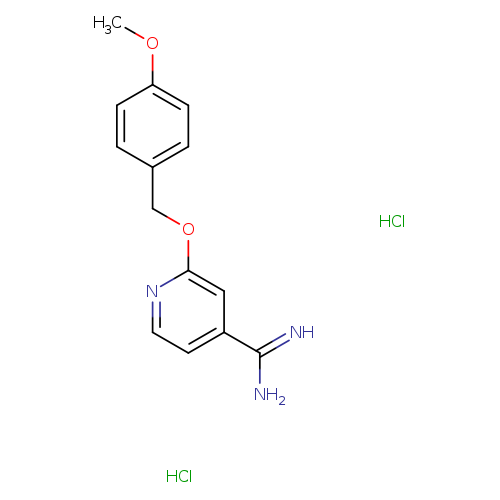 2-[(4-methoxyphenyl)methoxy]pyridine-4-carboximidamide dihydrochloride