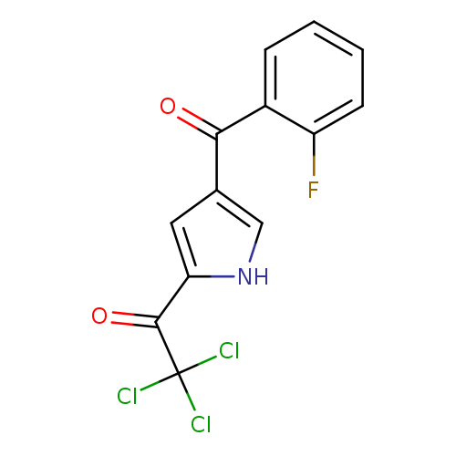 2,2,2-trichloro-1-[4-(2-fluorobenzoyl)-1H-pyrrol-2-yl]ethan-1-one