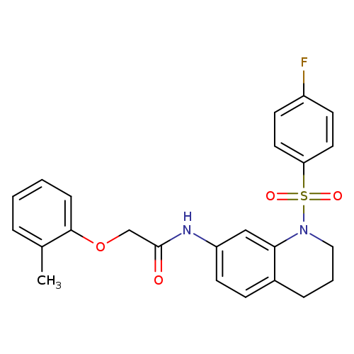 N-[1-(4-fluorobenzenesulfonyl)-1,2,3,4-tetrahydroquinolin-7-yl]-2-(2-methylphenoxy)acetamide