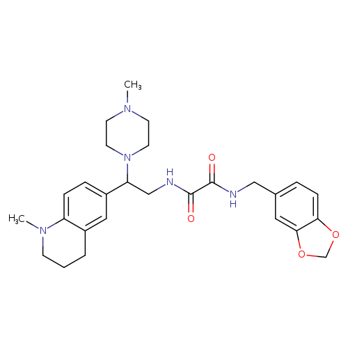 N-[(2H-1,3-benzodioxol-5-yl)methyl]-N'-[2-(1-methyl-1,2,3,4-tetrahydroquinolin-6-yl)-2-(4-methylpiperazin-1-yl)ethyl]ethanediamide