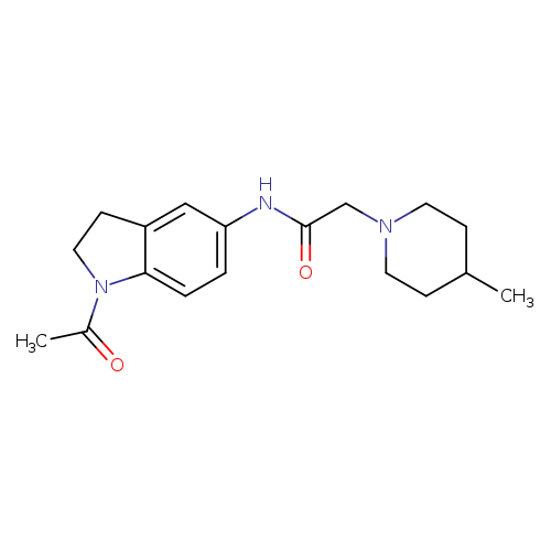 N-(1-acetyl-2,3-dihydro-1H-indol-5-yl)-2-(4-methylpiperidin-1-yl)acetamide