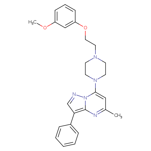 1-[2-(3-methoxyphenoxy)ethyl]-4-{5-methyl-3-phenylpyrazolo[1,5-a]pyrimidin-7-yl}piperazine