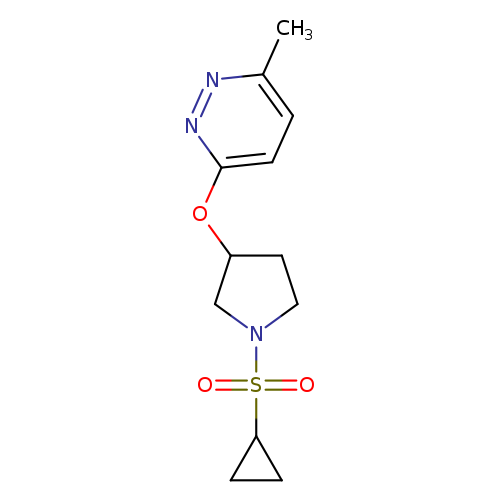 3-{[1-(cyclopropanesulfonyl)pyrrolidin-3-yl]oxy}-6-methylpyridazine