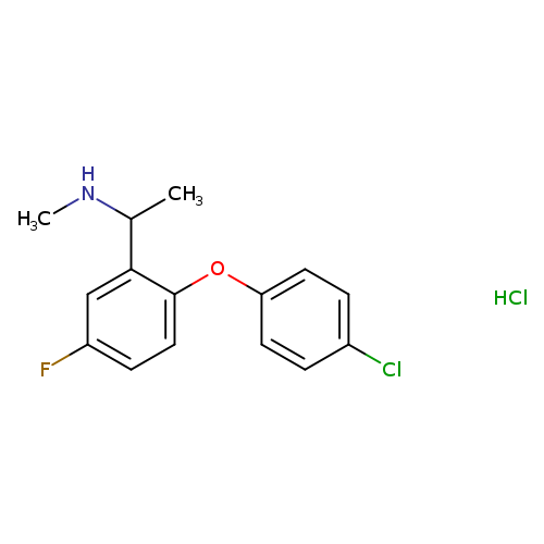 {1-[2-(4-chlorophenoxy)-5-fluorophenyl]ethyl}(methyl)amine hydrochloride